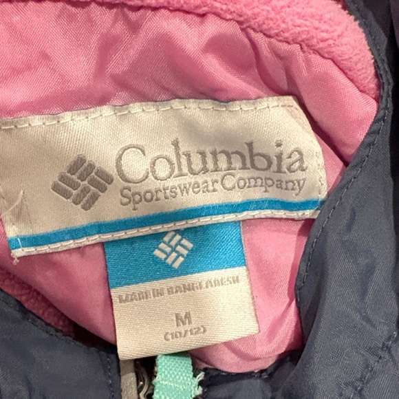 Columbia Blue and Pink Hooded Jacket - Picture 3 of 5